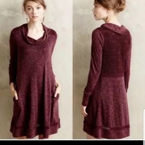 Anthropologie Saturday Sunday | maroon dress